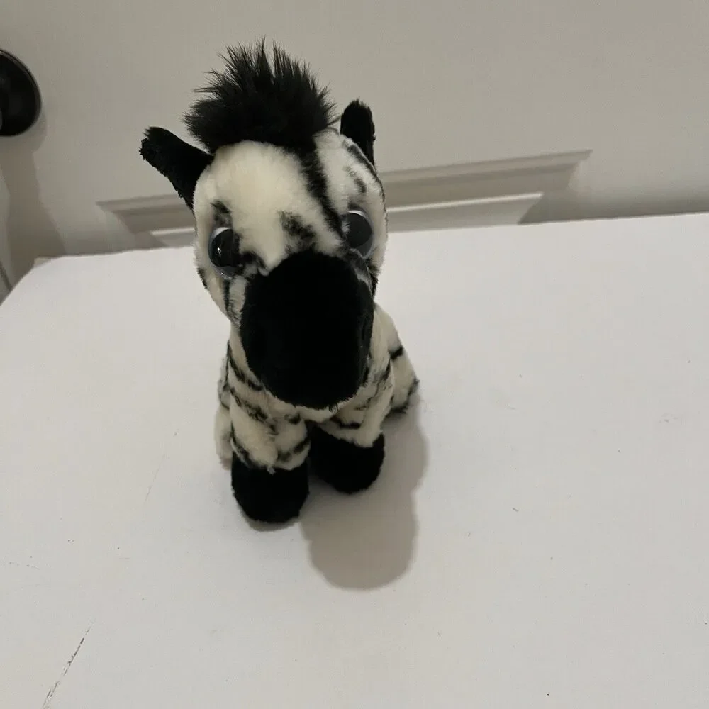 Adventure Planet Zebra Plush Stuffed Animal Sitting Seated 8